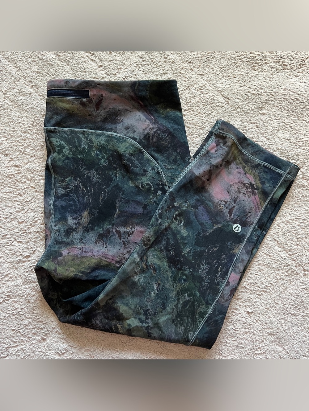 Lululemon Athletic Speed Up Cropped Leggings Workout Yoga Pilates Size 12